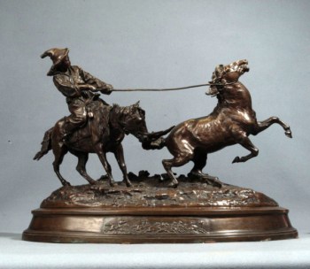Е.А.Лансере. Ловля дикой лошади
